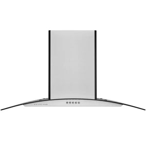 Hauslane Chef Convertible Stainless Steel and Glass Wall Mount Range Hood with Size Options (WM-600SS) main image.