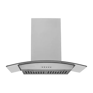 Hauslane Chef Convertible Stainless Steel and Glass Wall Mount Range Hood with Size Options (WM-630SS) main image.