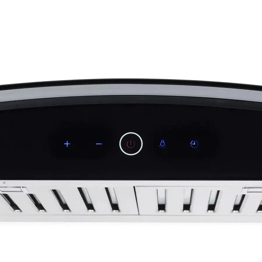 Hauslane Chef Convertible Stainless Steel Wall Mount Range Hood (WM-639SS) close-up, touch controls.