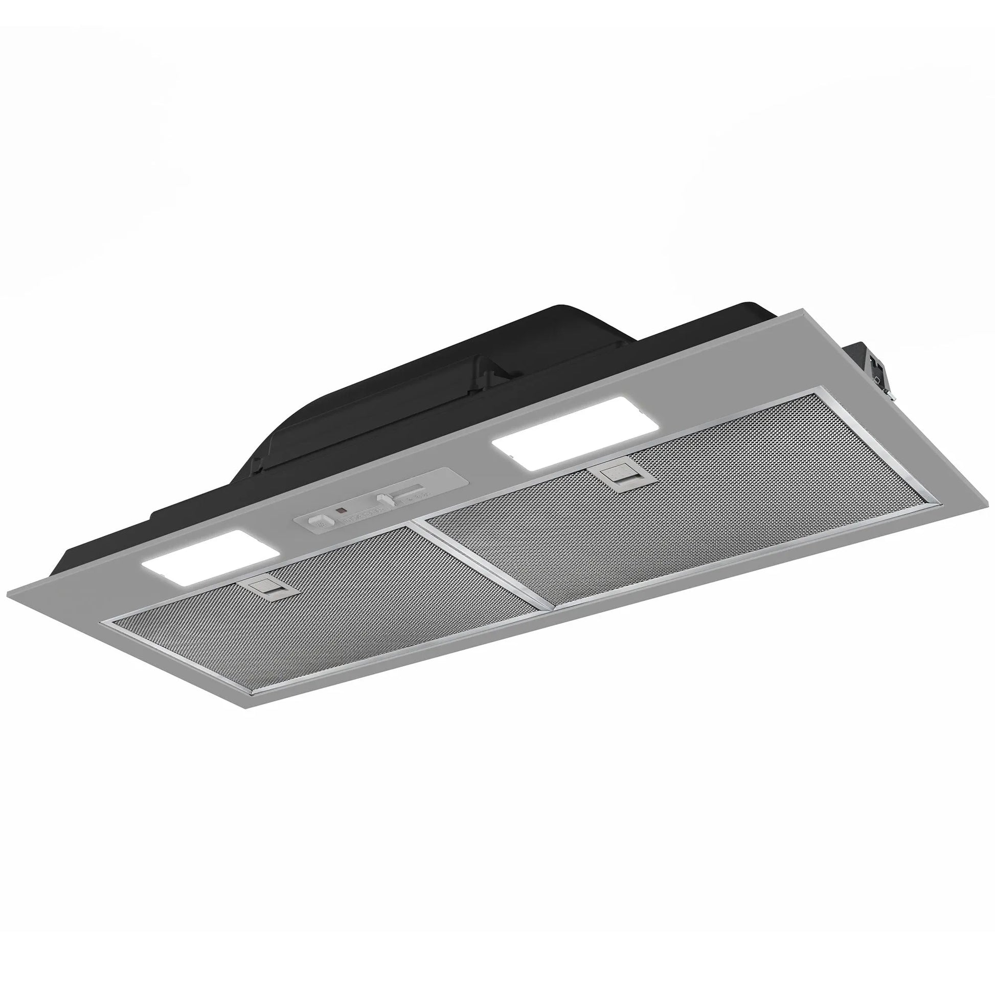 Faber Inca Smart Gray Range Hood Insert with Size Options in Stainless Steel
