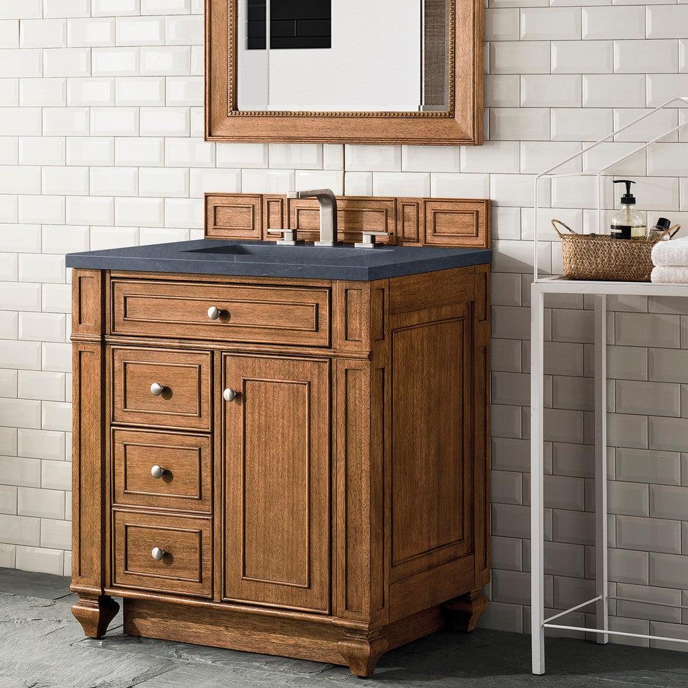 James Martin Vanities Bristol Collection 30 in. Single Vanity in Saddle Brown with Countertop Options 