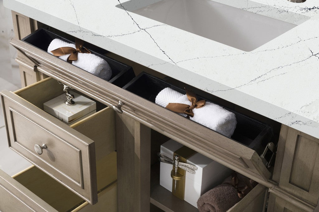 James Martin Vanities Bristol Collection 36 in. Single Vanity in Whitewashed Walnut with Countertop Options