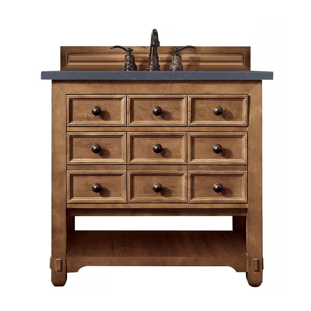 James Martin Vanities Malibu Collection 36 in. Single Vanity in Honey Alder with Countertop Options