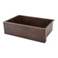 Premier Copper Hammered Copper Apron Front Single Basin Kitchen Sink main image.