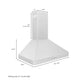 ZLINE 30 in. Convertible Vent Wall Mount Range Hood in Stainless Steel, Handle Open Box-Good Condition