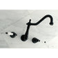 Kingston Brass Heritage Wall Mount Roman Tub Faucet (KS1020PL) Matte Black