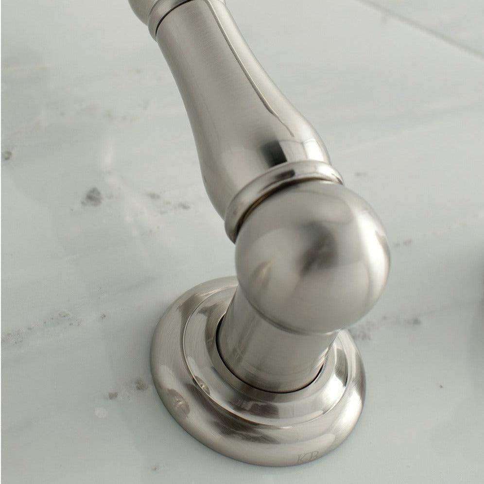Kingston Brass Heritage Wall Mount Roman Tub Faucet (KS1028PL) Brushed Nickel