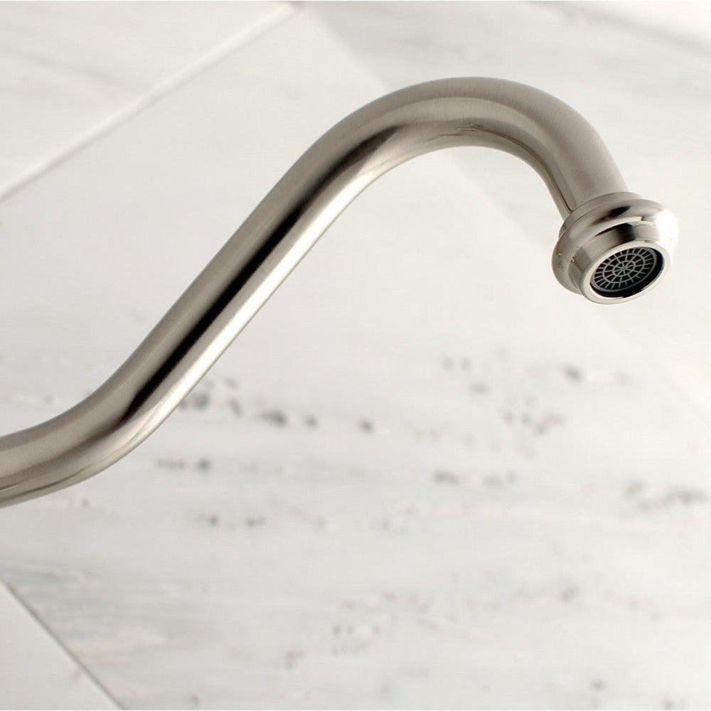 Kingston Brass Heritage Wall Mount Roman Tub Faucet (KS1028PL) Brushed Nickel