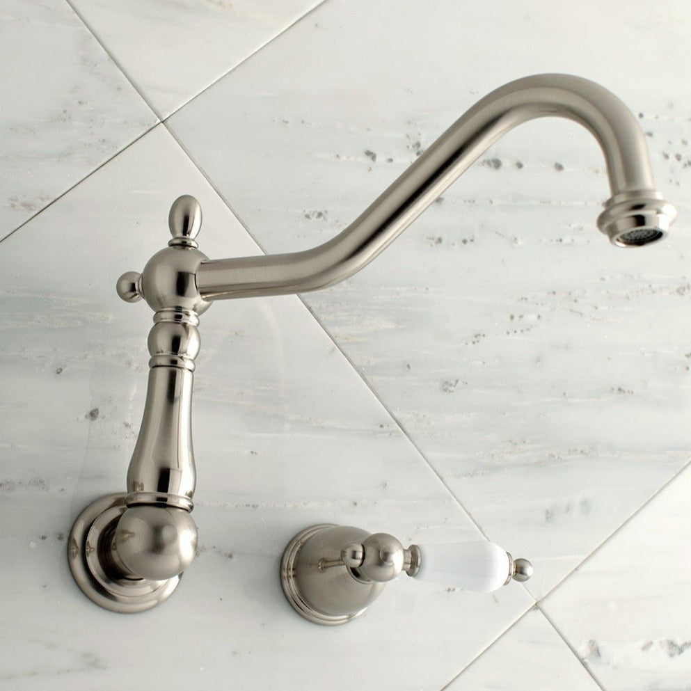 Kingston Brass Heritage Wall Mount Roman Tub Faucet (KS1028PL)