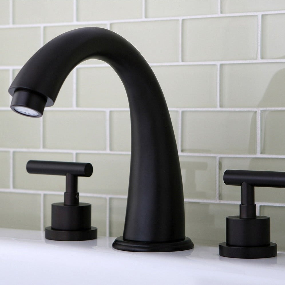 Kingston Brass Manhattan Roman Tub Faucet in Oil Rubbed Bronze (KS2365CML)