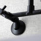 Kingston Brass Concord Two-Handle Wall-Mount Kitchen Faucet, Matte Black (KS423MB) 