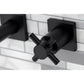 Kingston Brass Concord Wall Mount Tub Faucet (KS6020DX) Matte Black