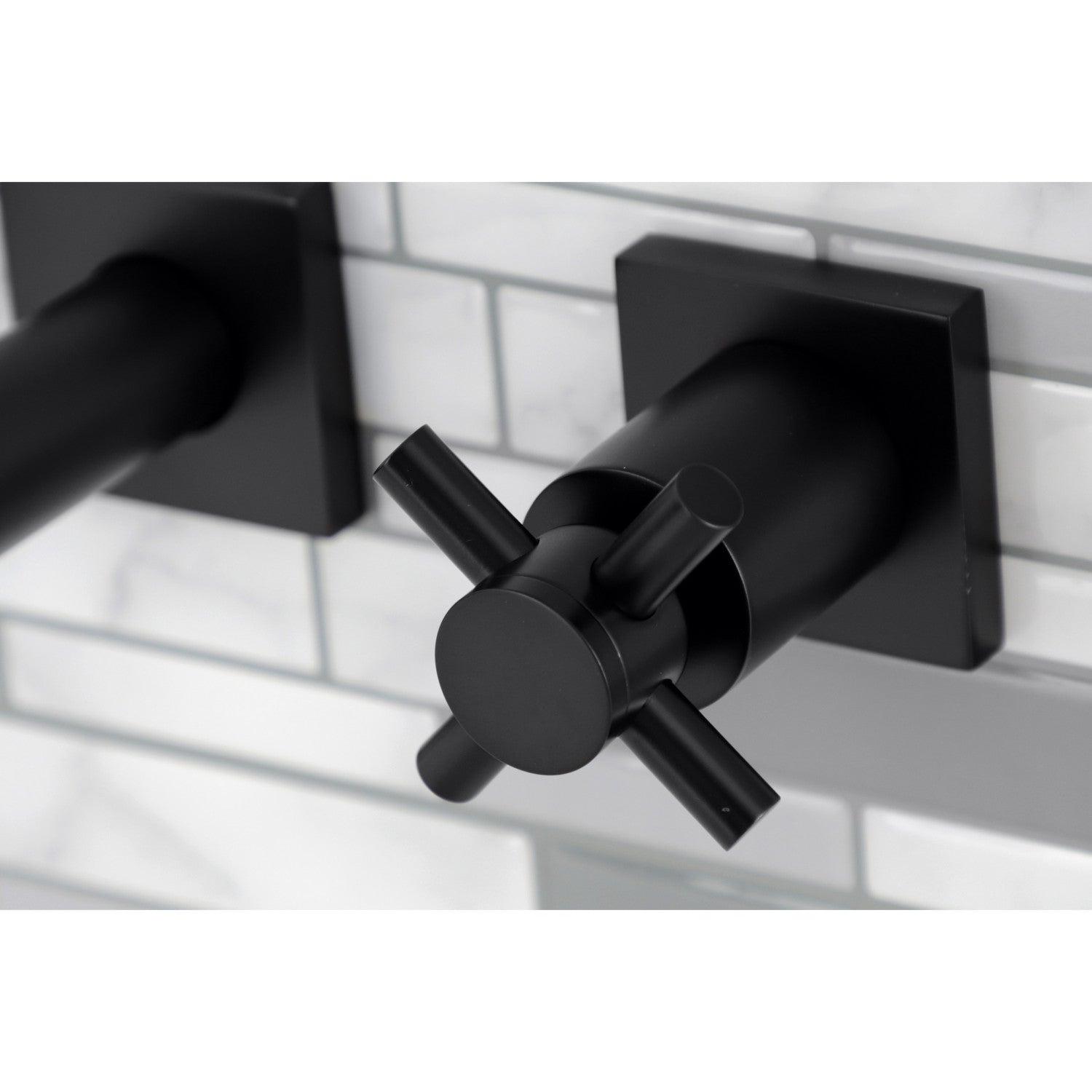 Kingston Brass Concord Wall Mount Tub Faucet (KS6020DX) Matte Black
