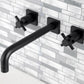 Kingston Brass Concord Wall Mount Tub Faucet (KS6020DX) Matte Black