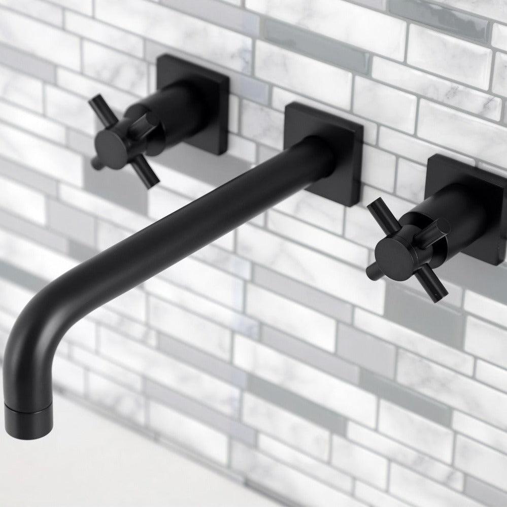 Kingston Brass Concord Wall Mount Tub Faucet (KS6020DX) Matte Black