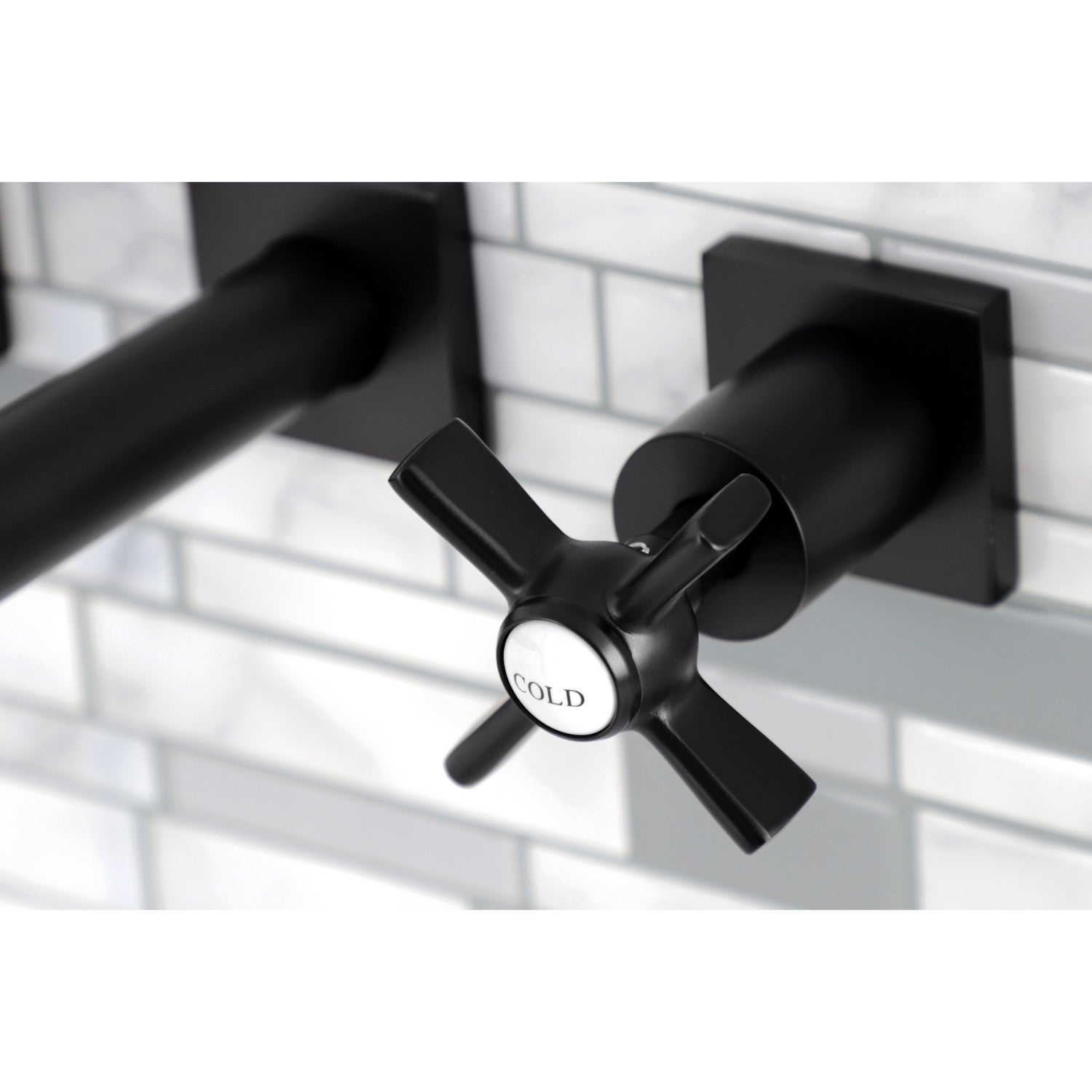 Kingston Brass Millennium Wall Mount Tub Faucet Matte Black