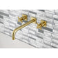 Kingston Brass Concord Wall Mount Tub Faucet (KS6027DX) Brushed Brass