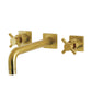 Kingston Brass Concord Wall Mount Tub Faucet (KS6027DX) Brushed Brass