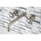 Kingston Brass Millennium Wall Mount Tub Faucet Brushed Nickel