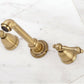 Kingston Brass English Country Wall Mount Roman Tub Faucet (KS7023AL) Antique Brass
