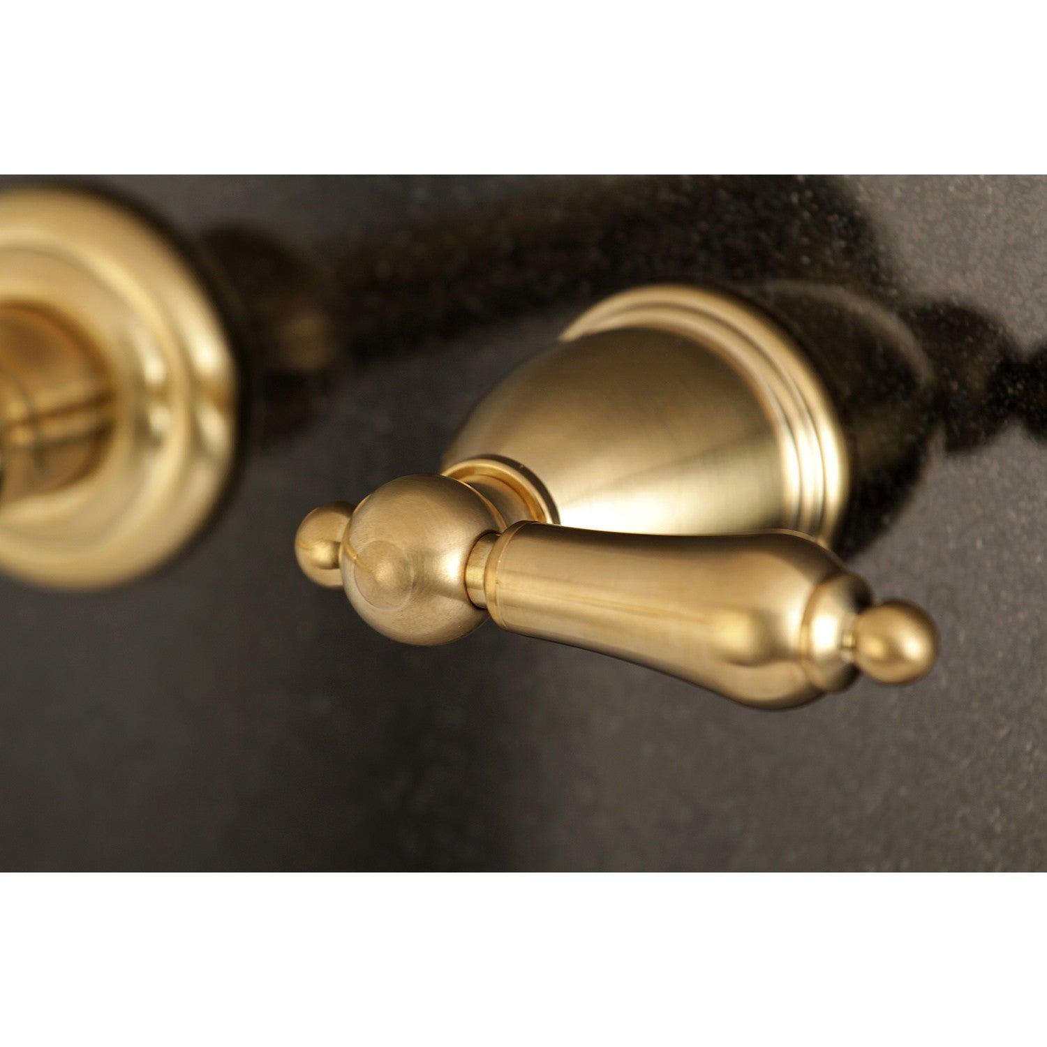 Kingston Brass English Country Wall Mount Roman Tub Faucet (KS7027AL) Brushed Brass