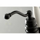 Kingston Brass English Country Freestanding Tub Faucet with Hand Shower (KS7130ABL) Matte Black