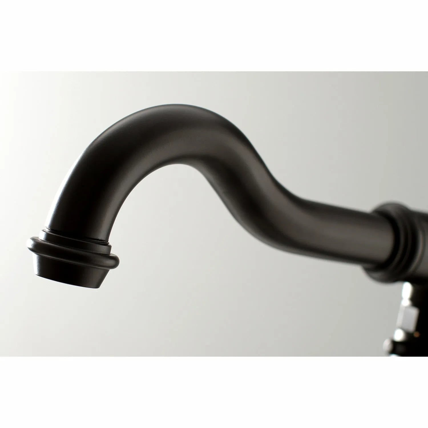 Kingston Brass English Country Freestanding Tub Faucet with Hand Shower (KS7130ABL) Matte Black