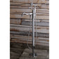 Kingston Brass English Country Freestanding Tub Faucet with Hand Shower (KS7131ABL) Polished Chrome