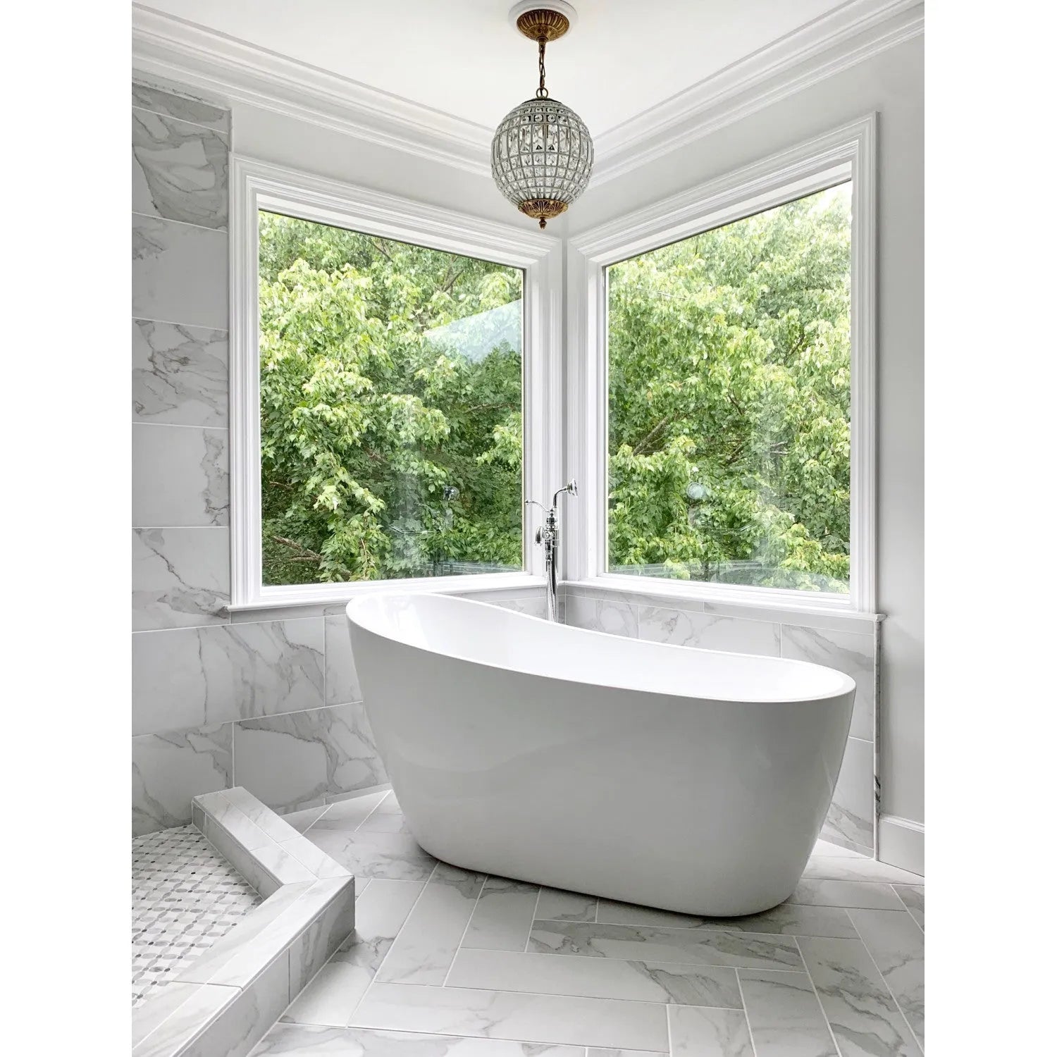 Kingston Brass English Country Freestanding Tub Faucet with Hand Shower (KS7131ABL) Polished Chrome