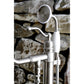 Kingston Brass English Country Freestanding Tub Faucet with Hand Shower (KS7138ABL) Brushed Nickel