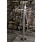 Kingston Brass Kaiser Freestanding Tub Faucet with Hand Shower in Brushed Nickel