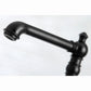 Kingston Brass English Country 8" Bridge Kitchen Faucet with Sprayer (KS7270PXBS) Matte Black