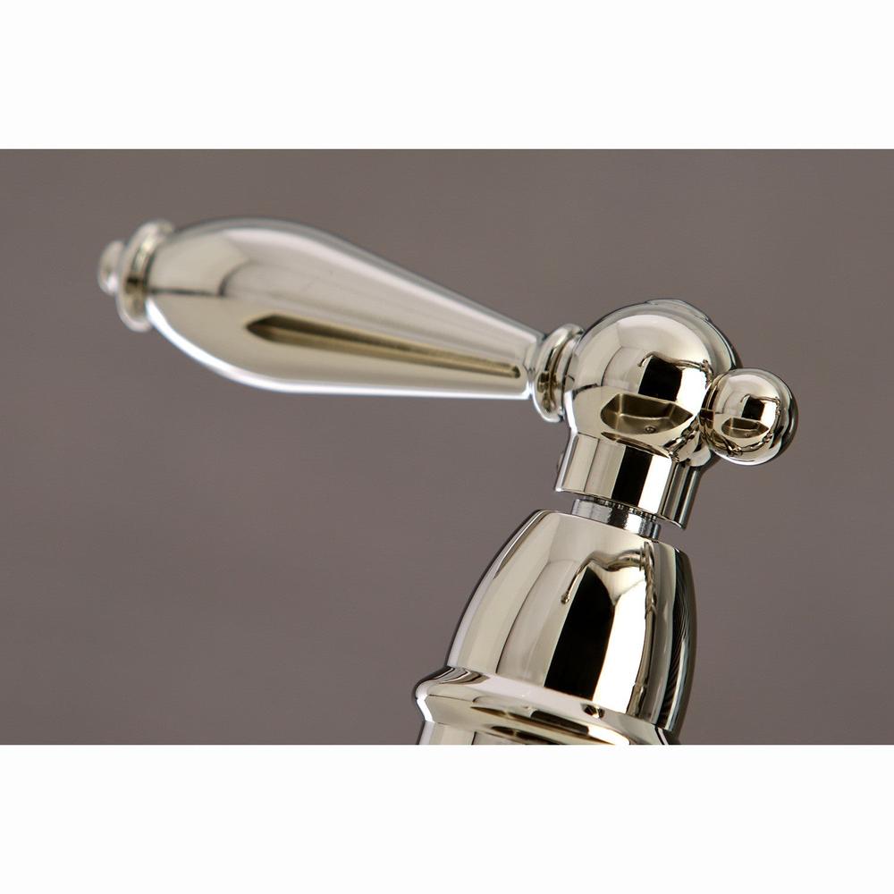 Kingston Brass English Country Kitchen Faucet with Side Sprayer (KS7276ALBS) Polished Nickel