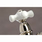 Kingston Brass English Country 8" Bridge Kitchen Faucet with Sprayer (KS7276PXBS) Polished Nickel