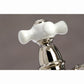 Kingston Brass English Country 8" Bridge Kitchen Faucet with Sprayer (KS7276PXBS) Polished Nickel