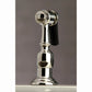 Kingston Brass English Country 8" Bridge Kitchen Faucet with Sprayer (KS7276PXBS) Polished Nickel