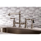Kingston Brass English Country Kitchen Faucet with Side Sprayer (KS7278ALBS) Brushed Nickel