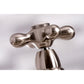 Kingston Brass English Country 8" Bridge Kitchen Faucet with Sprayer (KS7278AXBS) Brushed Nickel