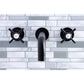 Kingston Brass Millennium Two-Handle Wall Mount Tub Faucet Matte Black