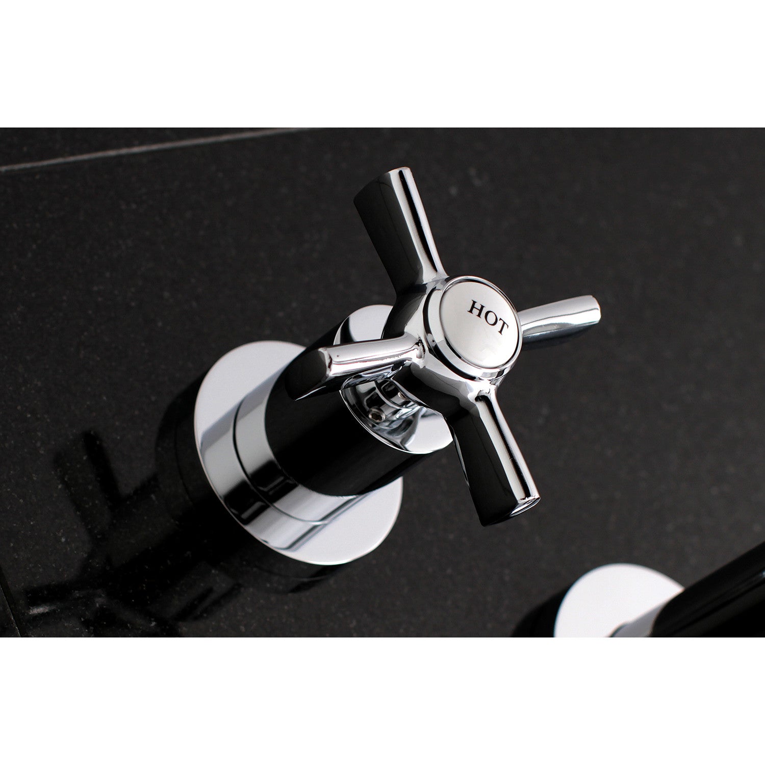 Kingston Brass Millennium Two-Handle Wall Mount Tub Faucet Polished Chrome