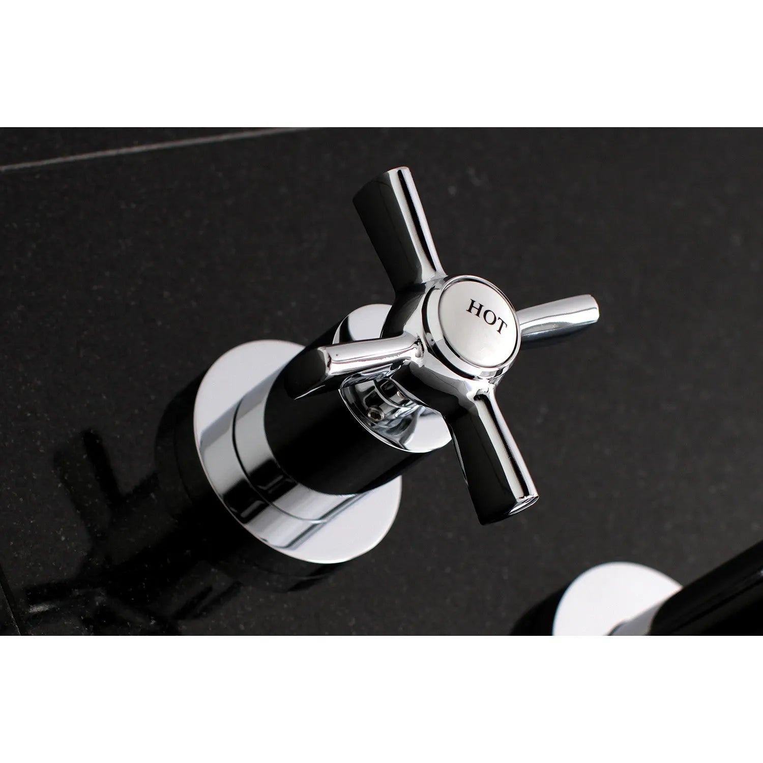 Kingston Brass Millennium Two-Handle Wall Mount Tub Faucet Polished Chrome