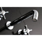 Kingston Brass Millennium Two-Handle Wall Mount Tub Faucet Polished Chrome