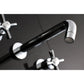 Kingston Brass Millennium Two-Handle Wall Mount Tub Faucet Polished Chrome