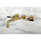 Kingston Brass Kaiser Two-Handle Wall Mount Tub Faucet Antique Brass