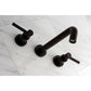 Kingston Brass Concord Two-Handle Wall Mount Tub Faucet (KS8025DL) Oil Rubbed Bronze