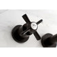 Kingston Brass Millennium Two-Handle Wall Mount Tub Faucet Oil Rubbed Bronze
