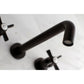Kingston Brass Millennium Two-Handle Wall Mount Tub Faucet Oil Rubbed Bronze