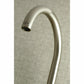 Kingston Brass Concord 8 in. Adjustable Center Wall Mount Kitchen Faucet (KS814) Brushed Nickel