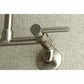 Kingston Brass Concord 8 in. Adjustable Center Wall Mount Kitchen Faucet (KS814) Brushed Nickel