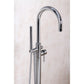 Kingston Brass Concord Freestanding Tub Faucet with Hand Shower (KS8151DL) Polished Chrome